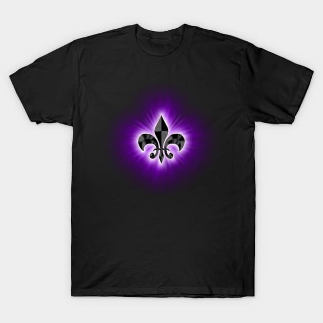 Radiating Fleur de Lis T-Shirt by Veraukoion